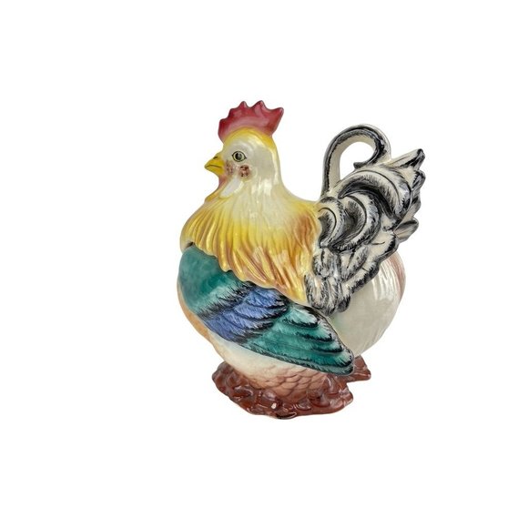 BDK Made in USA 238 Lidded Chicken Ceramic Mid Century Whimsical American Cerami - Picture 6 of 12